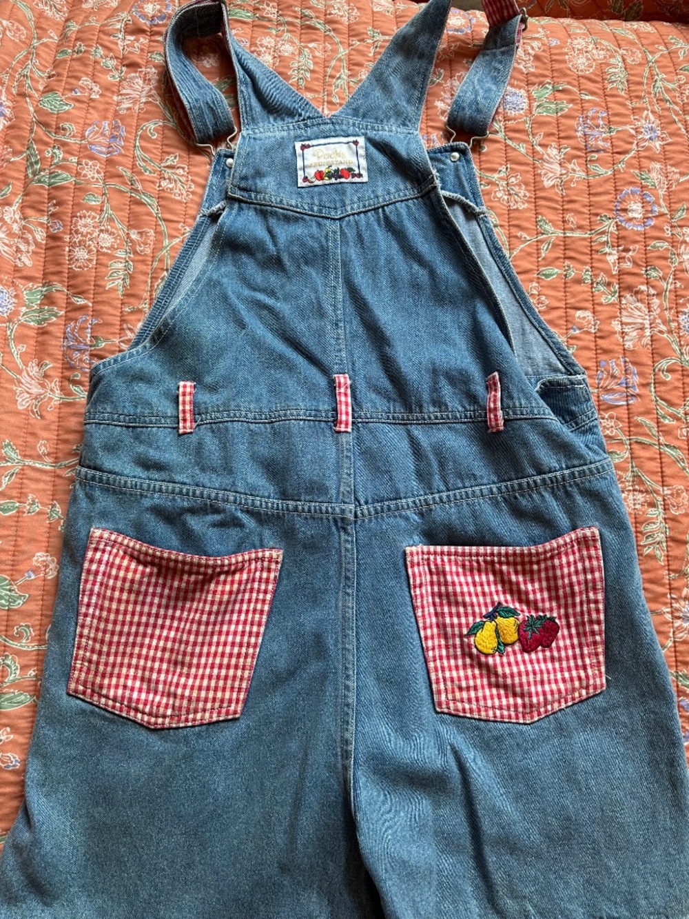 RARE Vintage Pooh Fruit Shortalls! - Picture 5 of 7